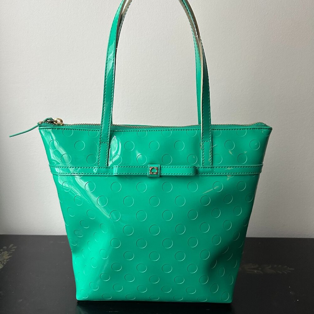 Kate Spade Jeralyn Camellia Street Small Patent Tote Bag